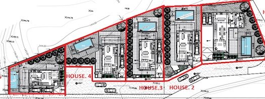 5 plots with planning permit available for sale