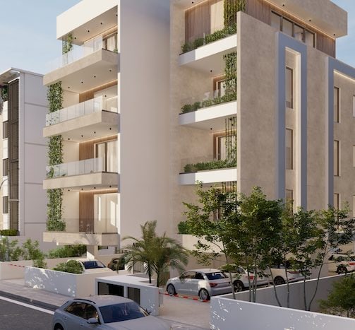Modern 3-bedroom penthouse in Katholiki, Limassol with spacious balconies and contemporary design.