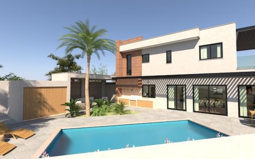 Modern 4-Bedroom Villa with Pool & Sea Views in Agios Tychonas